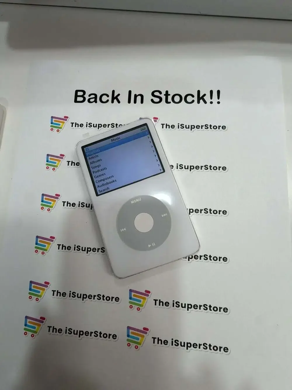 Refurbished Apple iPod Classic 5th Gen 80GB White SSD Upgrade 1 Yr Warranty